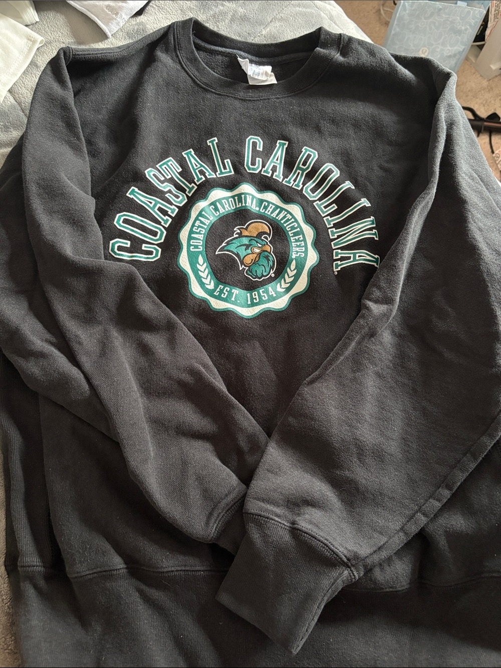 Coastal Carolina Black Crewneck Sweatshirt
